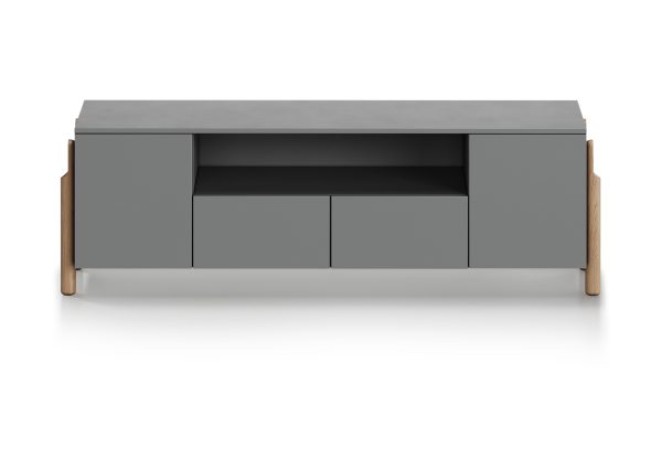 Тумба Basic под ТВ с нишей ширина 170 см (серый) — изображение 2