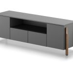 Тумба Basic под ТВ с нишей ширина 170 см (серый)