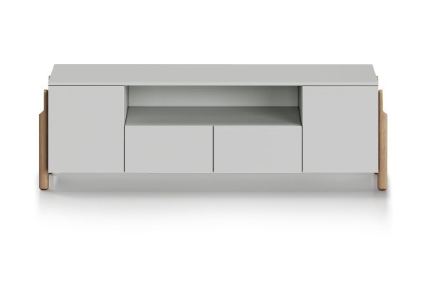 Тумба Basic под ТВ с нишей ширина 170 см (светло-серый) — изображение 2