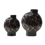 Ваза Faces Print высота 32 — изображение 2