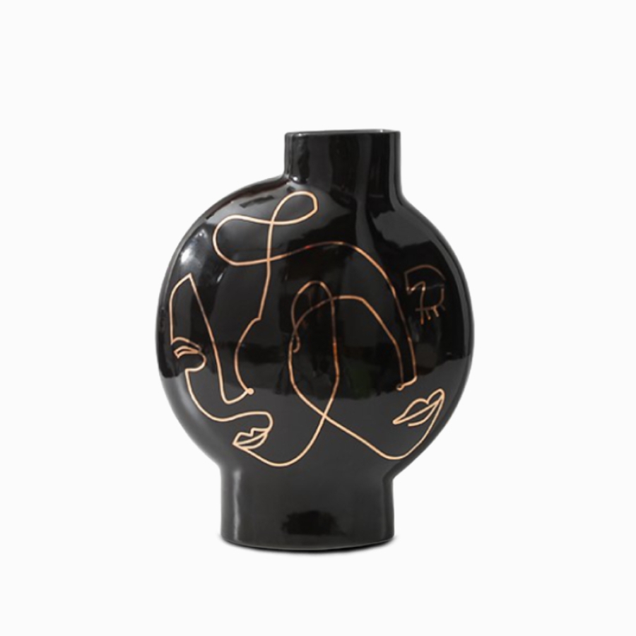 Ваза Faces Print высота 32 Ваза Faces Print высота 32