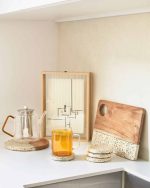 Verna набор из 4 подставок под кружки, белый терраццо — изображение 3