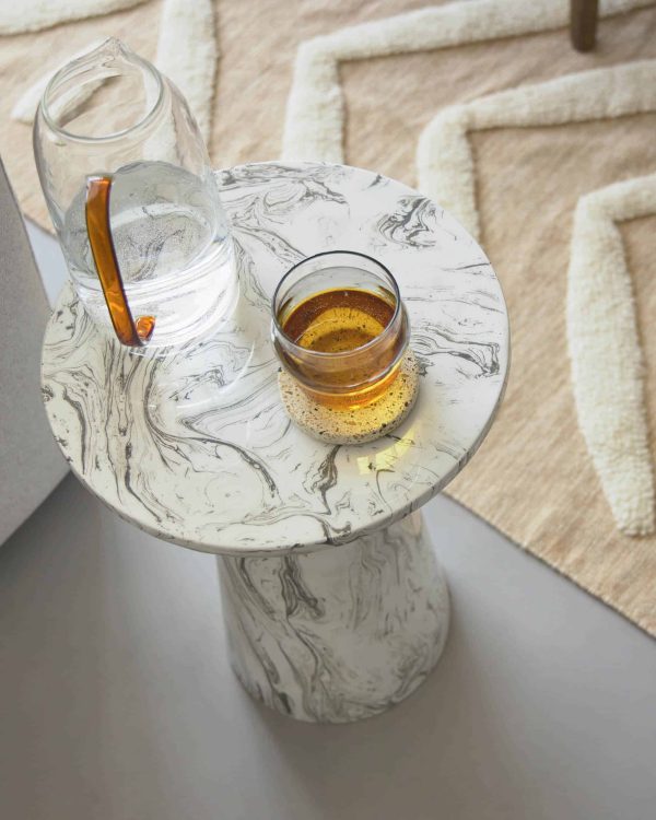 Verna набор из 4 подставок под кружки, белый терраццо — изображение 4