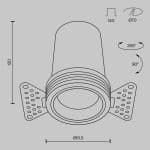 Встраиваемый светильник Technical DL125-L12-4K-TRS-W — изображение 2