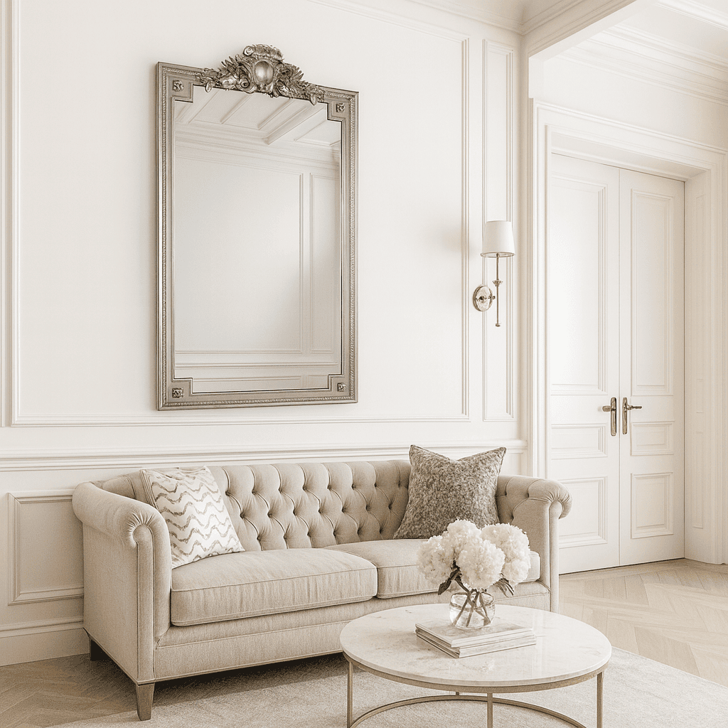 Зеркало в серебряной раме Solo Silver Зеркало в серебряной раме Solo Silver