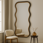 Зеркало в волнистой раме в полный рост Wave