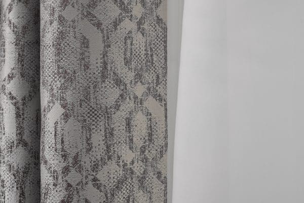 121GD-00042 Портьера HOUSTON110 серая 275*260см — изображение 3