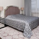 121GD-14615 Покрывало HOUSTON синее со стежкой 260*260