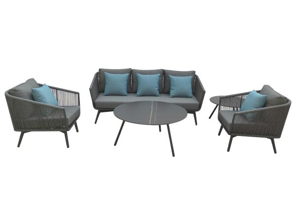 129KN-01440 Стол кофейный "EMBRACE" уличный черный d68*48см — изображение 3