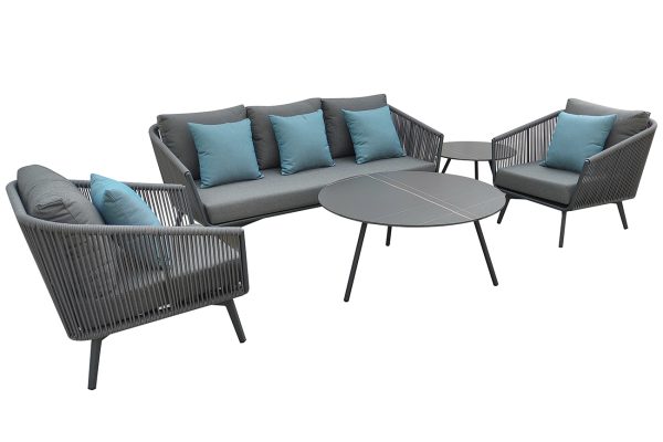 129KN-01440 Стол кофейный "EMBRACE" уличный черный d68*48см — изображение 4