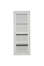 151SV-000015 Шкаф-витрина бежевый 1 стеклянный фасад 60*158*40см