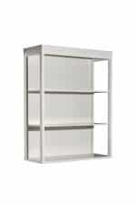 151SV-000016 Шкаф-витрина открытый бежевый 100*128*40см — изображение 2