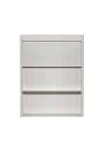 151SV-000016 Шкаф-витрина открытый бежевый 100*128*40см