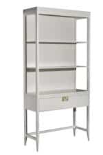 151SV-000016 Шкаф-витрина открытый бежевый 100*128*40см — изображение 4