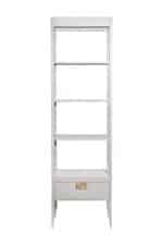 151SV-000017 Шкаф-витрина открытый бежевый 60*158*40см — изображение 3