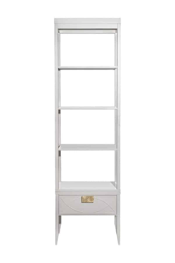 151SV-000017 Шкаф-витрина открытый бежевый 60*158*40см — изображение 3