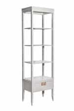 151SV-000017 Шкаф-витрина открытый бежевый 60*158*40см — изображение 4