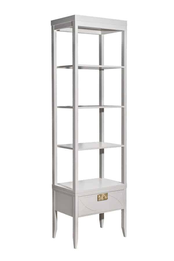 151SV-000017 Шкаф-витрина открытый бежевый 60*158*40см — изображение 4