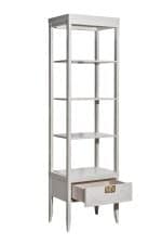 151SV-000017 Шкаф-витрина открытый бежевый 60*158*40см — изображение 5