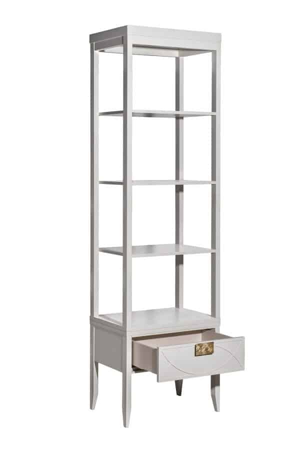 151SV-000017 Шкаф-витрина открытый бежевый 60*158*40см — изображение 5