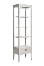 151SV-000018 Шкаф-витрина открытый узкий с тумбой прикроватной с 1-м ящиком — изображение 2