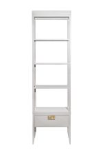 151SV-000018 Шкаф-витрина открытый узкий с тумбой прикроватной с 1-м ящиком