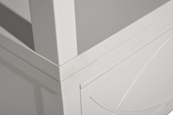 151SV-000018 Шкаф-витрина открытый узкий с тумбой прикроватной с 1-м ящиком — изображение 4