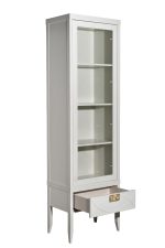 151SV-000020 Шкаф-витрина 1 стеклянный фасад с тумбой прикроватной с 1-м ящиком — изображение 4