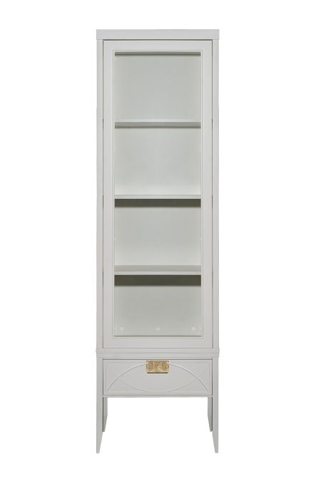 151SV-000020 Шкаф-витрина 1 стеклянный фасад с тумбой прикроватной с 1-м ящиком