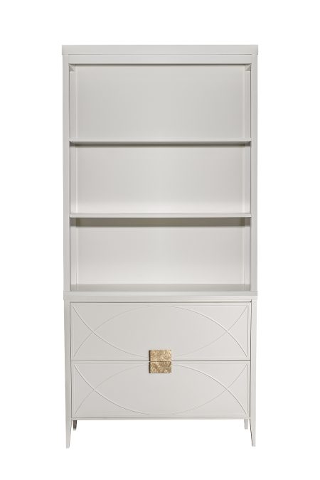 151SV-000023 Шкаф-витрина открытый широкий с комодом с 2-мя ящиками