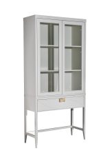 151SV-000024 Шкаф-витрина 2 стеклянных фасада с консолью с 1-м ящиком — изображение 2