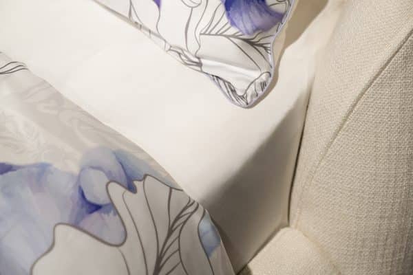 180JOD-18034 Простыня на резинке тенсель белая 160*200*30 — изображение 3