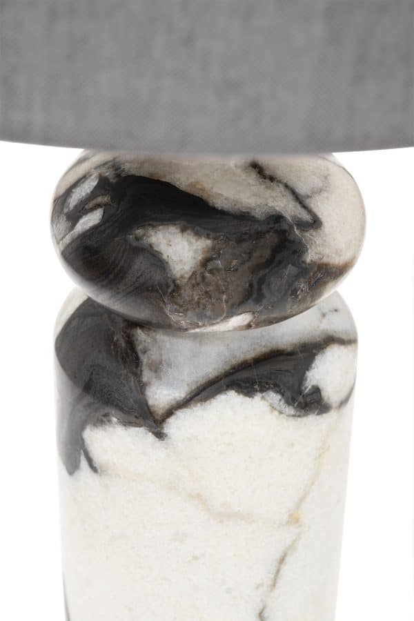 185HM-03528 Лампа настольная плафон цвет серый Н.77см — изображение 2