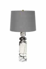 185HM-03528 Лампа настольная плафон цвет серый Н.77см