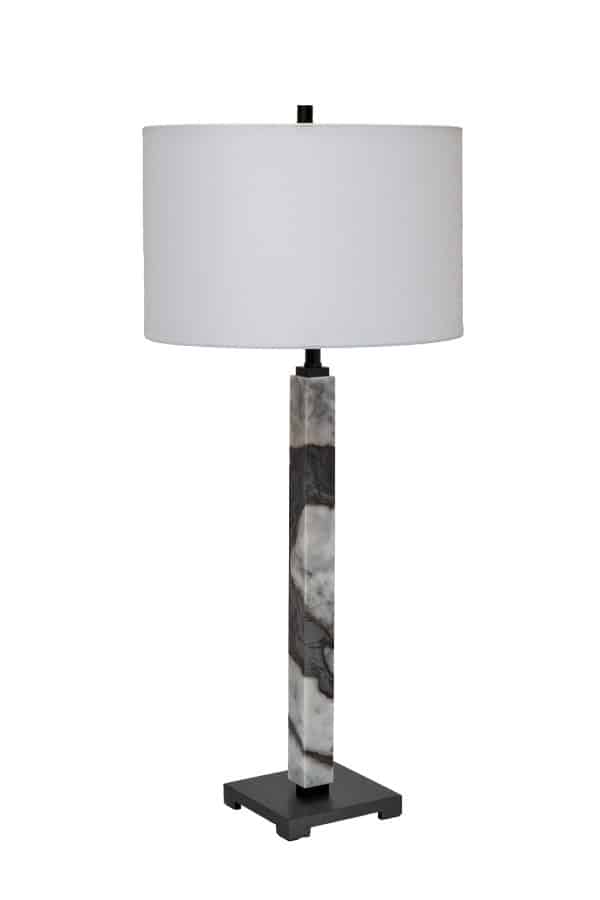 185HM-03631 Лампа настольная плафон цвет белый Н.87см — изображение 2