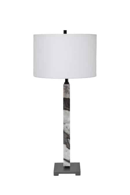 185HM-03631 Лампа настольная плафон цвет белый Н.87см