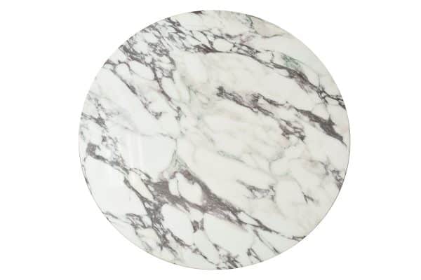 33FS-11100 Стол Marmoreal White d90*75см — изображение 2