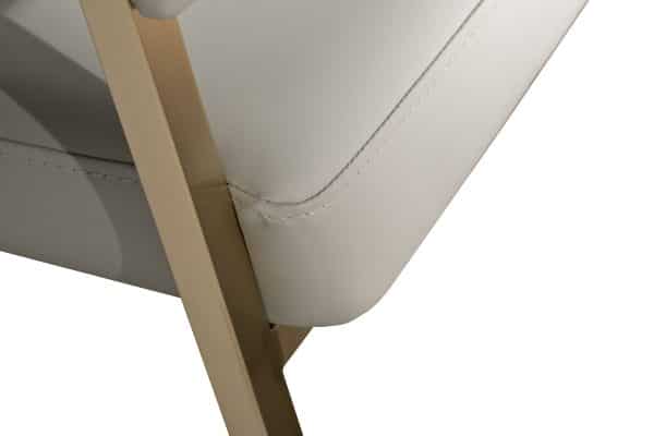 76AR-65200 Стул экокожа св.серый/матовое золото 59,5*54*79см — изображение 4