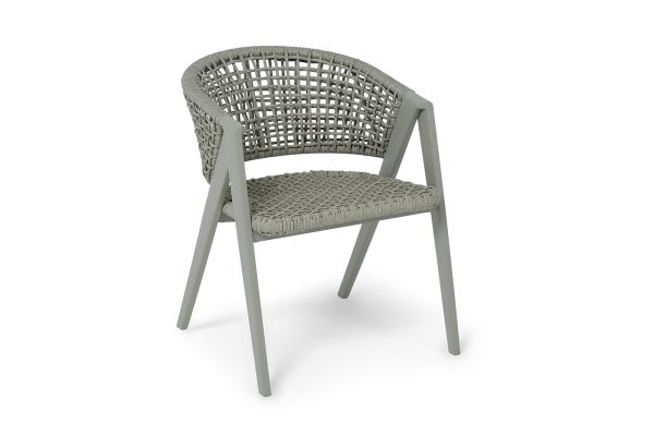"Амстердам" плетеный стул из искусственного ротанга, цвет серый — изображение 3