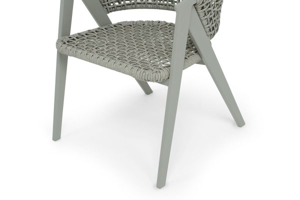 "Амстердам" плетеный стул из искусственного ротанга, цвет серый — изображение 4