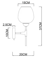 Бра Arte Lamp YUKA A4103AP-1CC — изображение 4
