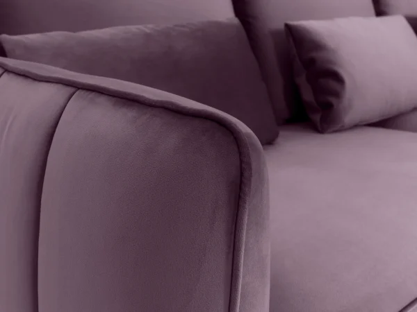 Диван Amsterdam трёхместный черный, фиолетовый — изображение 4