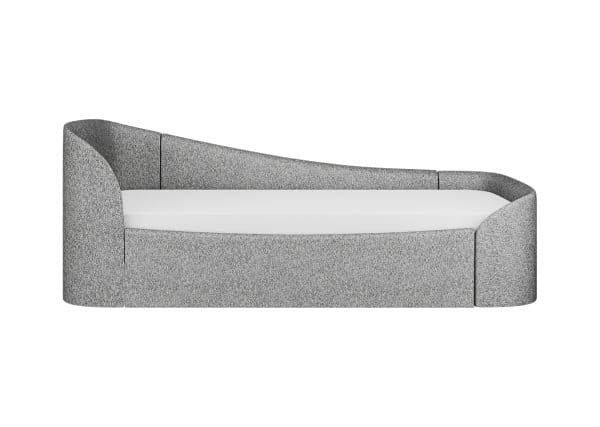 Диван-кровать KIDI Soft с низким изножьем 90*200 см R (серый, рогожка) — изображение 3