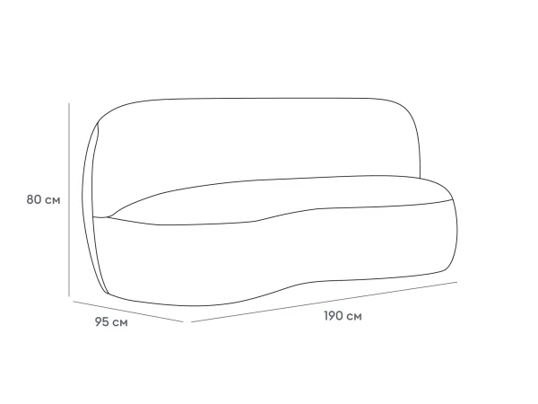 Диван Patti 1900 синий — изображение 3