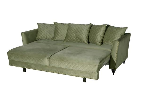 Диван Sorrento 230M трехм.раск,велюр оливковый Colt1002-OLIV 230*101*86 — изображение 3