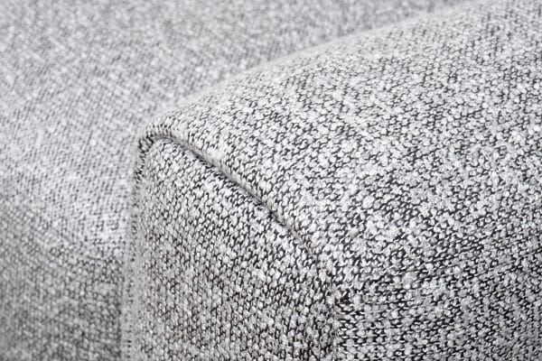 Диван трехместный Turin(2 секции) с канапе и мех черно/серый Santo1606 255*163,5**68см — изображение 5