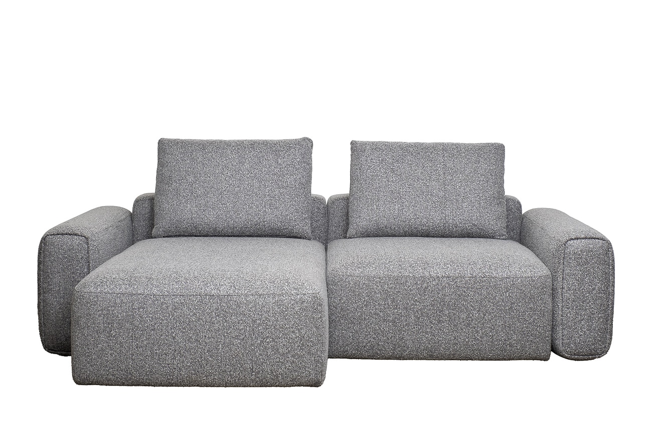 Диван трехместный Turin(2 секции) с канапе и мех черно/серый Santo1606 255*163 Диван трехместный Turin(2 секции) с канапе и мех черно/серый Santo1606 255*163