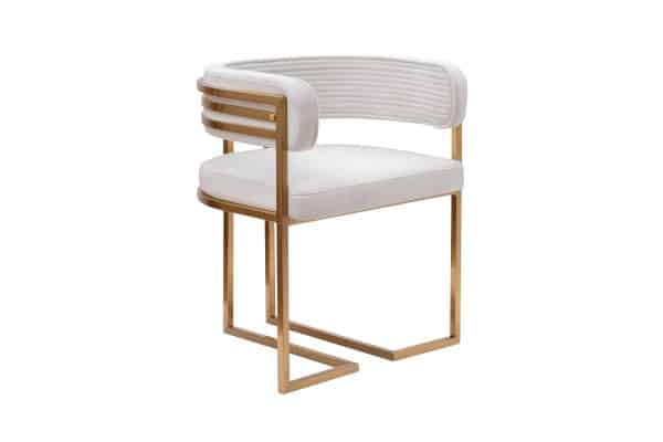 GY-85040 Стул велюр светло-серый/матовое золото 60*55*73см — изображение 2