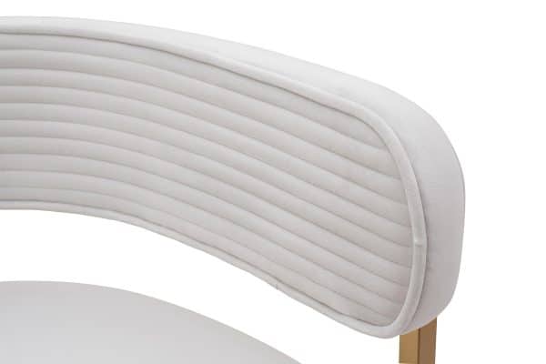 GY-85040 Стул велюр светло-серый/матовое золото 60*55*73см — изображение 3