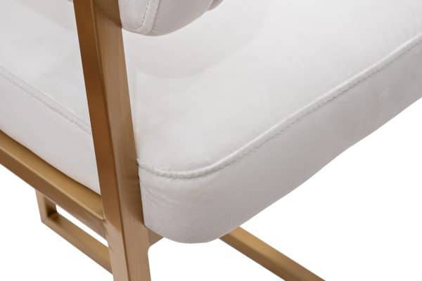 GY-85040 Стул велюр светло-серый/матовое золото 60*55*73см — изображение 4